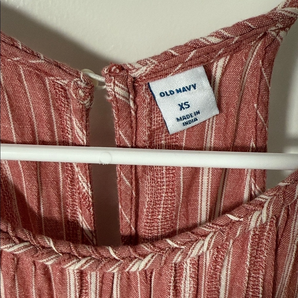 Old Navy Waist-Defined Braided-Strap Dobby Stripe Maxi Dress - Picture 7 of 12